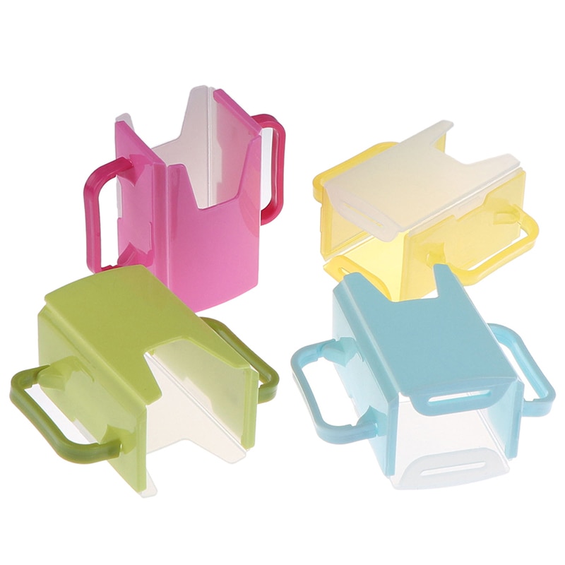 Bottle Cup Milk Holder Adjustable Safety Plastic Baby Toddler Juice Box Drinking